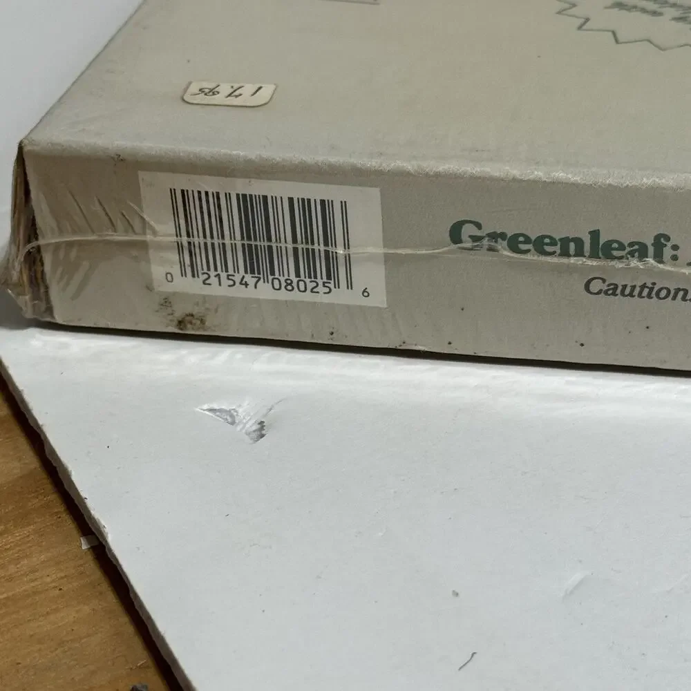 Greenleaf Village Station Store #8025 Vtg 1987 Sealed Model Kit Made in USA Wood